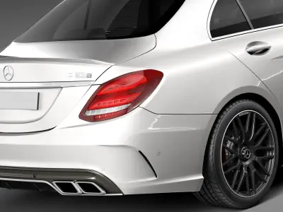 Mercedes-Benz C63 AMG sedan 2015 3D model