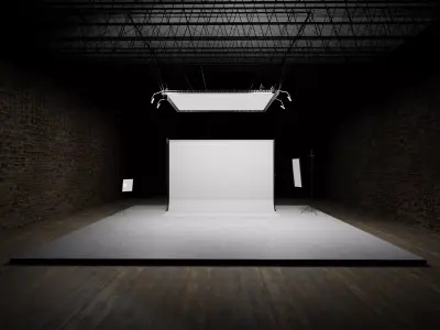 PHOTO STUDIO interior car studio 3D model