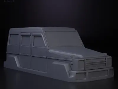 Mercedes G class simplified decorative model 3D print model
