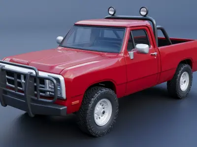 Dodge Ram 150 Regular Cab 1991 3D print model