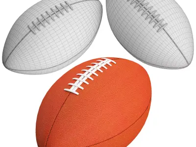 Rugby Low-poly 3D model