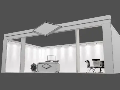 Booth Exhibition Stand a467d 3D model