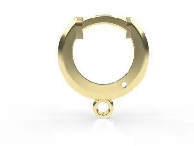 Earring pear vivara inspiration 3D print model
