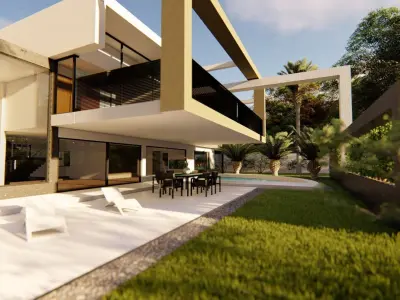 MODERN HOUSE 4 3D model