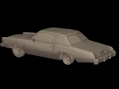 CHEVROLET MONTE CARLO 1976 3D PRINT MODEL 3D print model