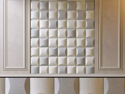 wall panel Low-poly 3D model