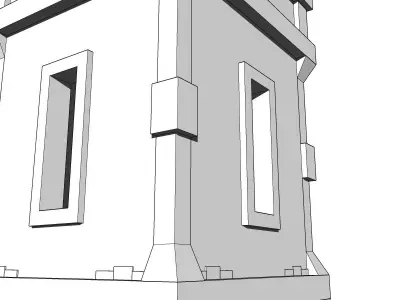 Medieval Watchtower  Torre de Vigilancia Medieval Low-poly 3D model