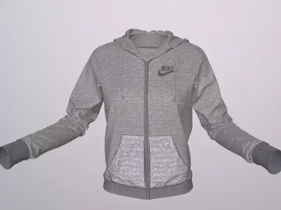 NIKE WOMEN HOODIE PBR Low-poly 3D model