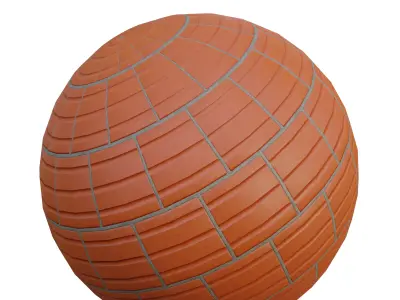 brick wall texture 3D model