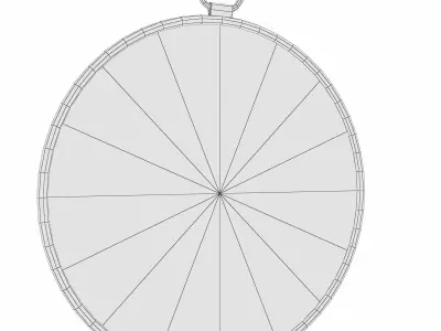 Mazza Stopwatch Accent Mirror 3D model