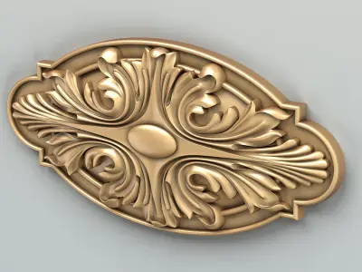 Round rosette 013 3D model