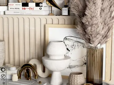Decorative Set 02 3D model 12