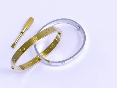 Bracelet Love Size 17 cod32 3D print model