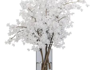 Plants Bouquet Vase Low-poly 3D model purchase