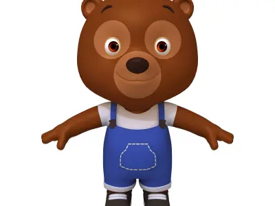 Bear Cartoon 3D model
