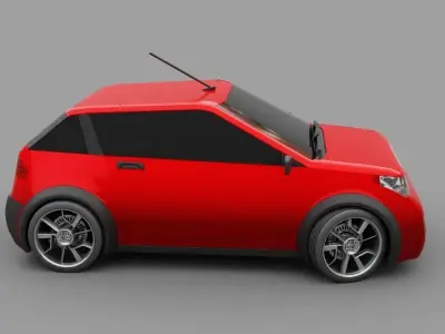 Concept 90s car   3D model