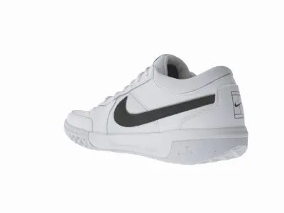 Nike Court Lite White Low-poly 3D model