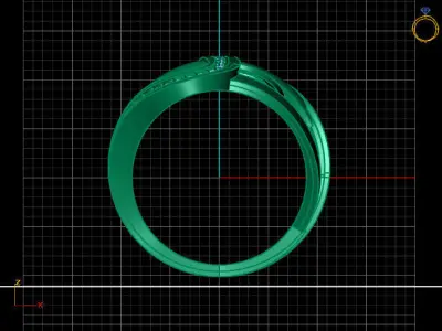 Women Ring 3DM Womens Ring 3d models 3D print model 3D print model 29