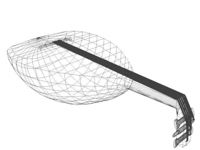 Musical Instrument Gambus 3D model