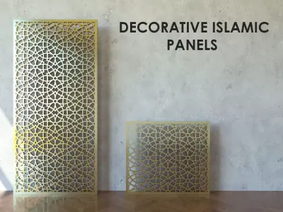 Islamic Pattern Panel 2 Sizes  3D model