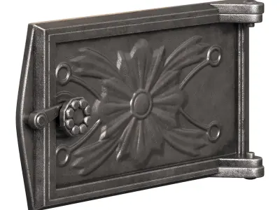 Cast iron doors for stoves 3D model