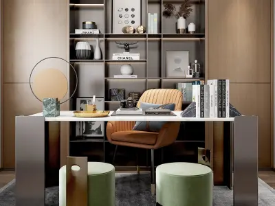 villa Study Home Modern decoration 3D model