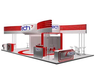 Booth Exhibition Stand a317a  3D model
