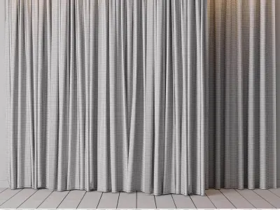 hadi curtain 64 Low-poly 3D model