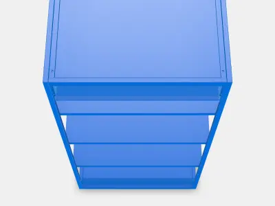 PLATSA Open shelving unit 3D model