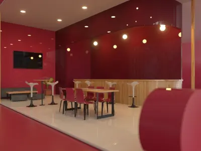 Ready Exhibition Fair  Stand 3d Model Low-poly 3D model