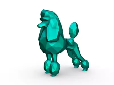 Poodle figure 3D print model