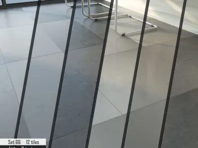 ABC Stone Set 3D model