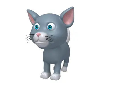 Cat Cartoon 3D model