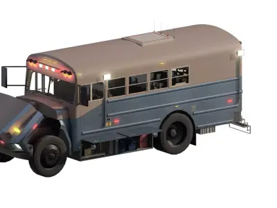 CONVERTED RESCUE BUS 3D model