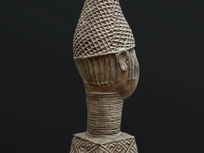 Uhunmwu elao oghe Iyoba- Queen Mother Idia II Low-poly 3D model