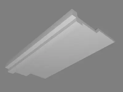 Cornice Moulding Low-poly 3D model
