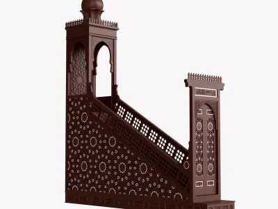mosque pulpit 3D model