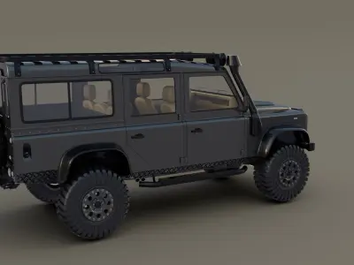 Land Rover Defender 110 Custom v1 3D model