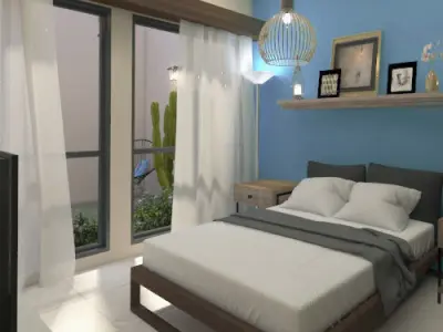 CASA AMUEBLADA  render INTERIOR Y EXTERIOR 3D model
