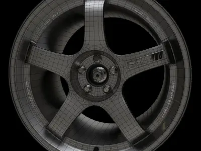 SSR Integral GT2 Rims 3D model