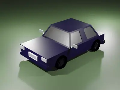 low poly car Low-poly 3D model from CGTrader - Low-poly