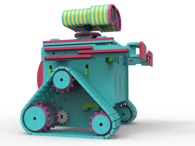 wall E Robot 3D print model