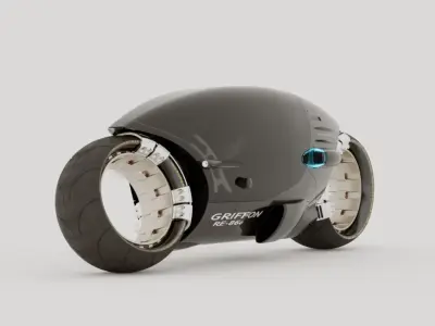 Griffon RE-860 Electric Motorbike 3D model