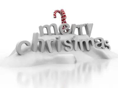 Christmas Snow Decoration 3D model