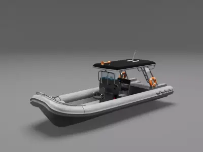 Speedboat 3D print model