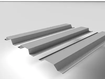 Metal Profile - Steel Pile 002 3D model