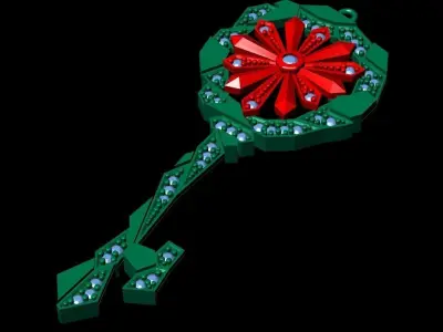 Frozen Luxury unique Key Pendant 3D print model