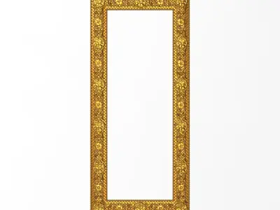 5 carved frames set 3D Model Collection get