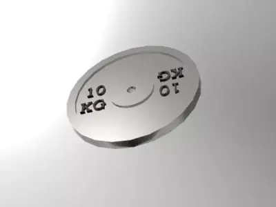 Bumper Plates 10 Kg 3D print model