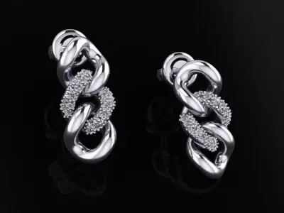 Cuban Earrings  3D print model